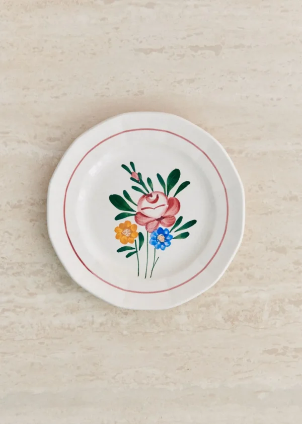Assiettes à Dessert Anciennes, Fleurs Des Champs-Sezane Best