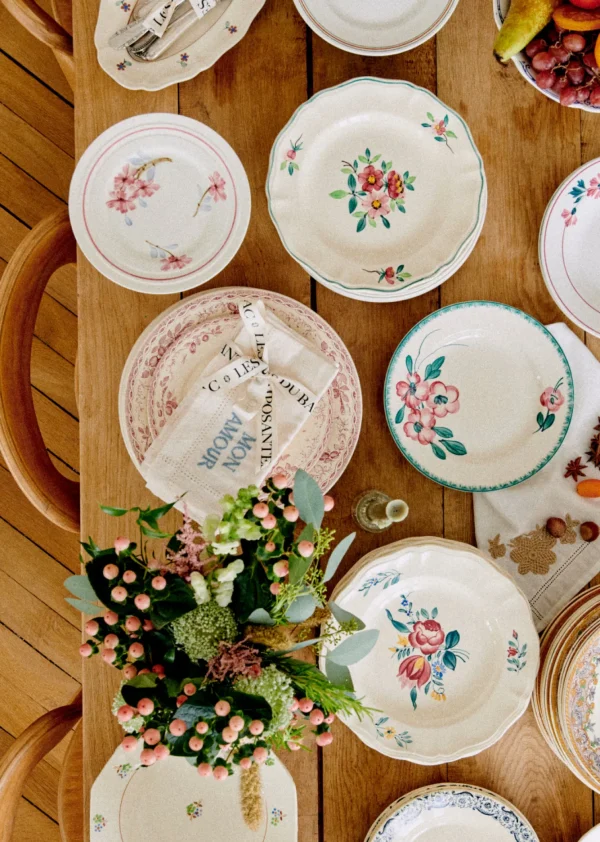 Assiettes à Dessert Anciennes, Fleuries-Sezane Online