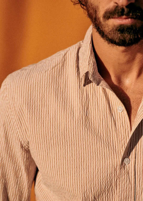 Chemise Charlie Seersucker-Sezane Cheap