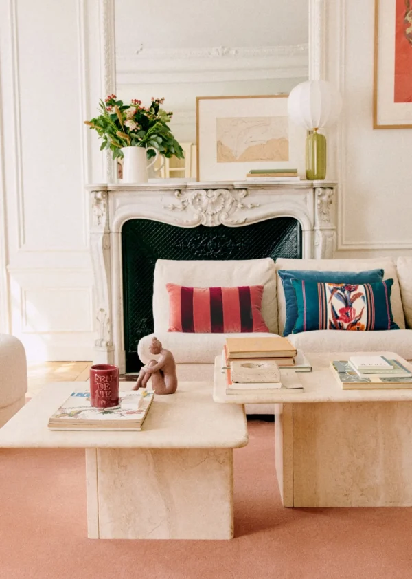 Coussin Rayures Velours - Petit Modèle-Sezane Flash Sale