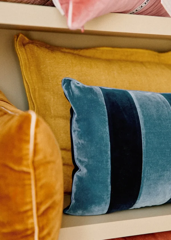 Coussin Rayures Velours - Petit Modèle-Sezane Flash Sale