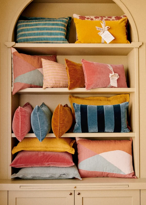 Coussin Rayures Velours - Petit Modèle-Sezane Flash Sale