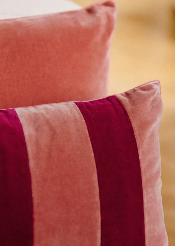 Coussin Rayures Velours - Petit Modèle-Sezane Flash Sale