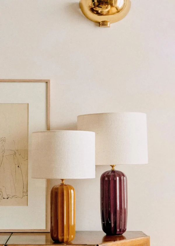 Lampe Traviata Grand Modèle - Moka-Sezane New