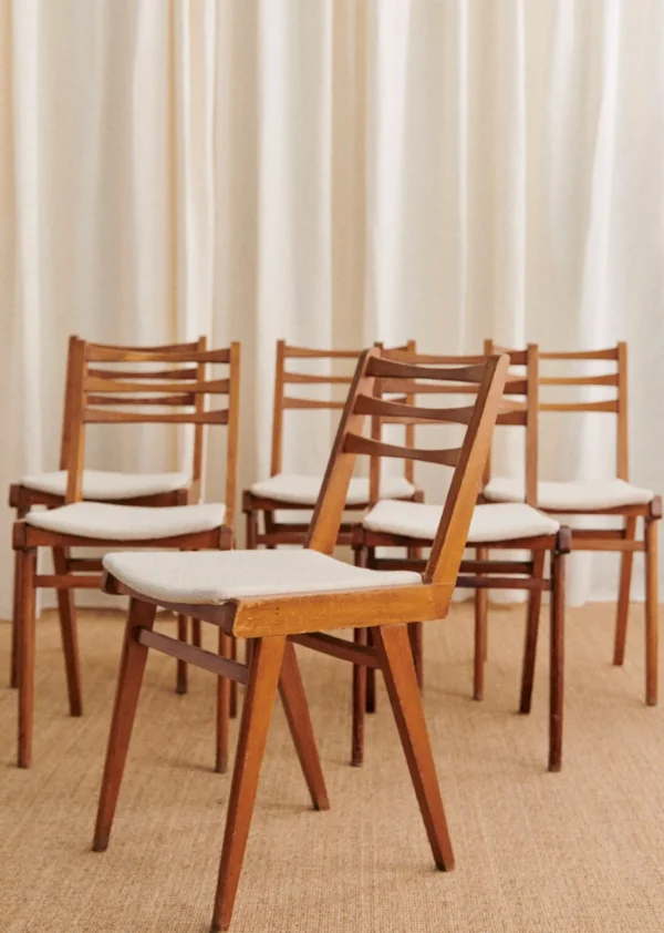 Lot De 6 Chaises Années 1960-Sezane Sale
