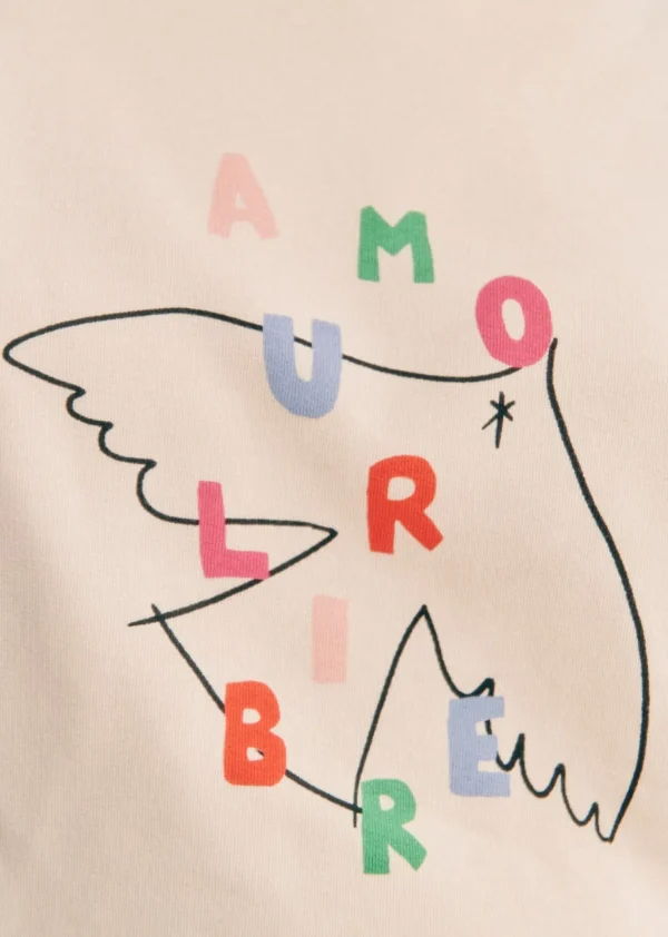 Sweat-Shirt Amour Libre Oiseau - Sézane X Pangea-Sezane New
