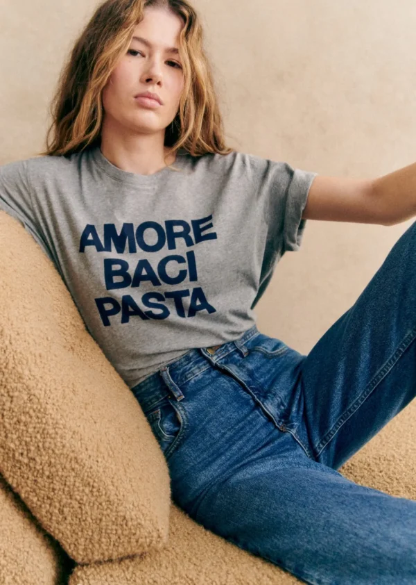 T-Shirt Amore Baci Pasta-Sezane Online