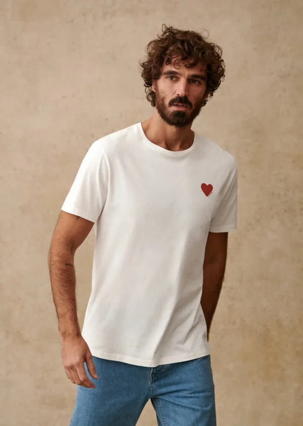 T-Shirt Coeur Chamade-Sezane Cheap
