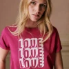 T-Shirt Love Love Love-Sezane Best Sale